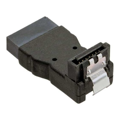 InLine Adattatore SATA Typ-L 7pin femmina a SATA Typ-L 7pin maschio angolato a 90 gradi verso il basso