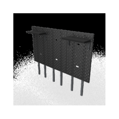 DEZCTOP DESK PANNELLI KIT 3 PEZZI PER SCRIVANIA 120 NERO E NOCE AC-BFTDB3X-