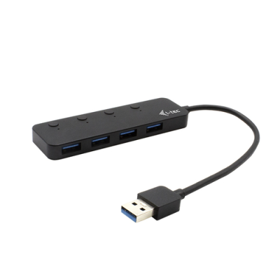 I-TEC HUB 4 PORTE USB 3.0 METAL. ON/OFF INDIVIDUAL SWITCHES