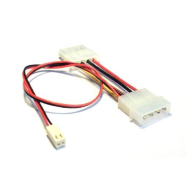 InLine Cavo alimentazione ventola 2pin da 1x 4pin maschio 5.25 (Alimentatore) 1x 4pin femmina 5.25 segnale tachimetrico