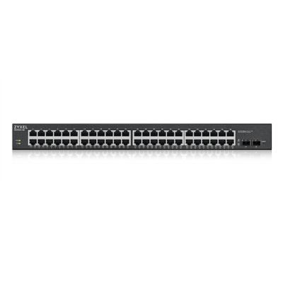 ZYXEL SWITCH WEB MANAGED 48X GB (24X POE EROG.FINO 170W). 2X SFP GB. RACK