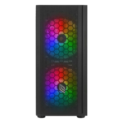CASE MID-TOWER NO PSU ORIZON M101 1 USB3 2USB2 VETRO TEMP. RGB FAN BLK
