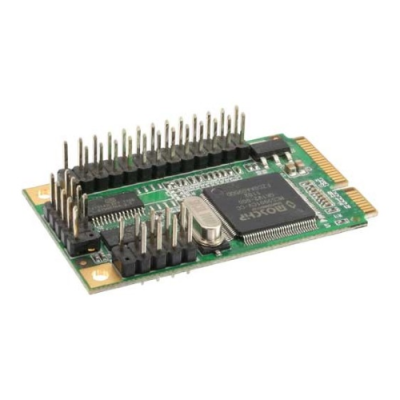InLine Schede PCI-Express Mini I0 con 2 porte Seriali RS232 e 1 porta parallela IEEE1284 per Embedded-PC e Micro-PC. Moschip Chi