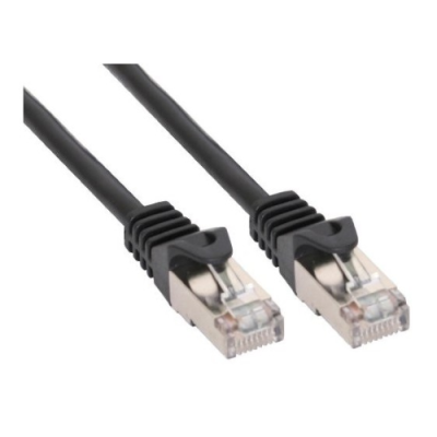 InLine Cavo Patch per rete dati Lan Cat.5e. 2x RJ45. schermatura FUTP. colore nero. 3m