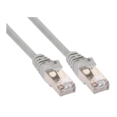 InLine Cavo Patch per rete dati Lan Cat.5e. 2x RJ45. schermatura FUTP. colore grigio. 25m