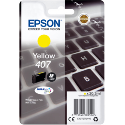 EPSON CART. INK GIALLO PER WF-4545. 407 L