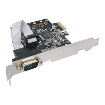 In Line Scheda seriale aggiuntiva. I0-Controller. PCIe ( PCI-Express ). 1x Sud-D 9pin maschio. Moschip MCS9901