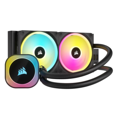CORSAIR DISSIPATORE ICUE LINK H100I RGB AIO. 240MM RADIATOR. LIQUID CPU COOLER