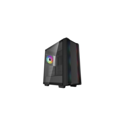 DEEPCOOL CASE MID TOWER CC560 ARGB V2 BLK 3+1x120 ARGB FAN TG