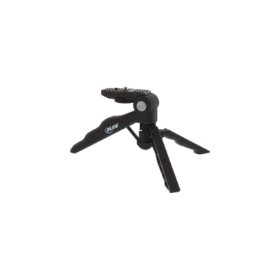 InLine Cavalletto treppiedi Mini per fotocamere e videocamere digitali pieghevole con confortevole chiusura. nero. Altezza 8.5cm