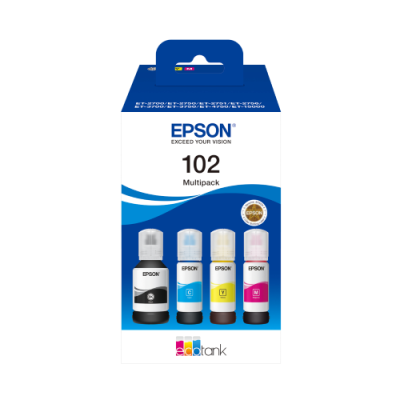 EPSON FLACONE ECONTANK MULTIPACK 102. 4 COLORI