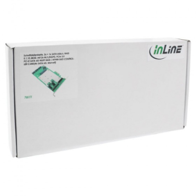 InLine Scheda controller SATA 6Gb/s. 2 Canali. x4 PCIe 2.0. RAID 0.1.10.JBOD. con 2x M.2(NGFF). PCI-Express 2.0