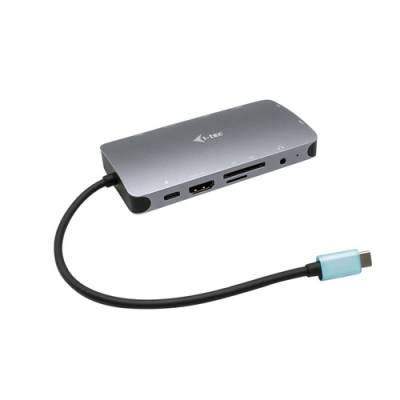 I-TEC NANO DOCKING STATION USB-C HDMI-VGA CON PORTA LAN. POWER DELIVERY 100W. RIVESTIMENTO IN METALLO