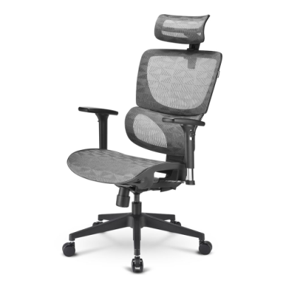 SHARKOON SEDIA OFFICE. FULL MESH. CLASS-4 GASLIFT. 3D ARMREST HEADREST. 5 HEIGHTS ADJUSTABLE BACKR