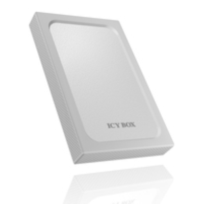 ICY BOX Case esterno per SSD/HDD 2.5` (9.5mm) con USB3.0- UASP- SATA III (6 Gbit/s)- Tool-less- Cust. in Silicone