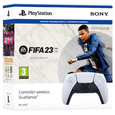 SONY PS5 Controller Wireless DualSense White + FIFA 23
