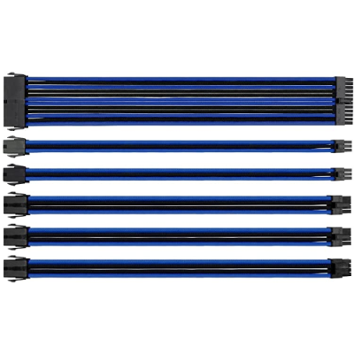 THERMALTAKE TTMOD CAVI SLEEVE MODULARI DESTENSIONE PER ALIMENTATORE COLORE NERO E BLU