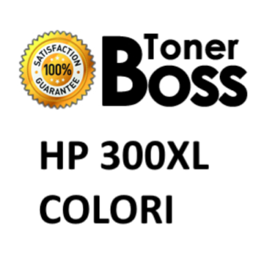 Cartuccia compatibile HP 300XL ciano. magenta e giallo