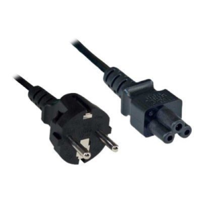 InLine Cavo alimentazione elettrica Notebook spina C5 a spina CEE 77 (Schu.ko.). nero. 5m