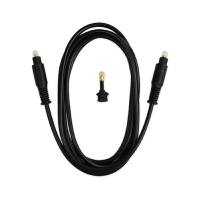 Cavo in fibra ottica con connettori tolink e adattatorie jack 3.5mm toslink da 1.80mt