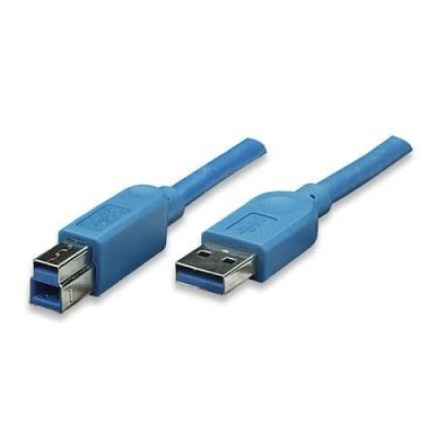 Cavo USB 3.0 A maschio/B maschio 0.5 m blu