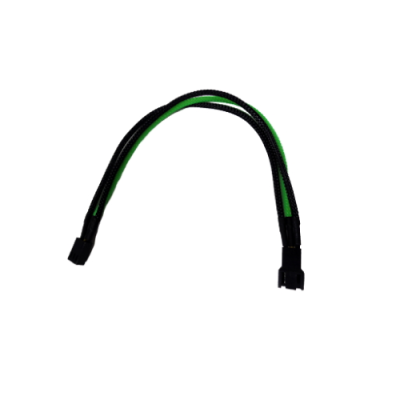 Prolunga Gammec per ventole da 3pin per pc di colore nero e verde