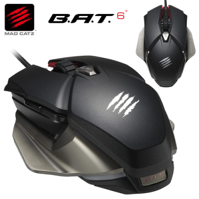 MAD CATZ GAMING MOUSE B.A.T. 6+ BLACK OTTICO AMBI-DX 16K DPI DAKOTA 2ms
