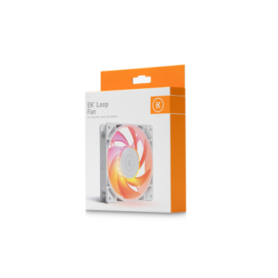 EK Loop Fan FPT 120 D-RGB - White 550-2200 RPM