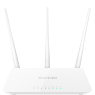 Tenda ROUTER WIRELESS F3 - 802.11 b/g/n- 2.4GHz: 300Mbps- 1xFE WAN- 3xFE LAN- 3 ant 5dBi