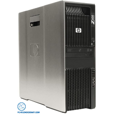 WORKSTATION RICONDIZIONATO HP Z600 TW 2 X XEON E5620 RAM 8GB SSD 240GB + HDD 500GB WINDOWS 10 PRO NVIDIA 600 1GB