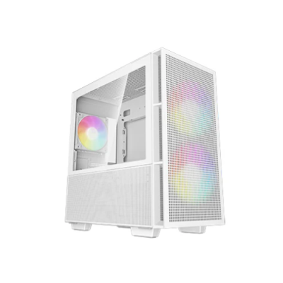 DEEPCOOL CASE MICRO ATX CH360 WHITE 2*140+1*120mm ARGB FAN