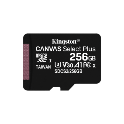 Kingston Technology Canvas Select Plus memoria flash 256 GB MicroSDXC Classe 10 UHS-I