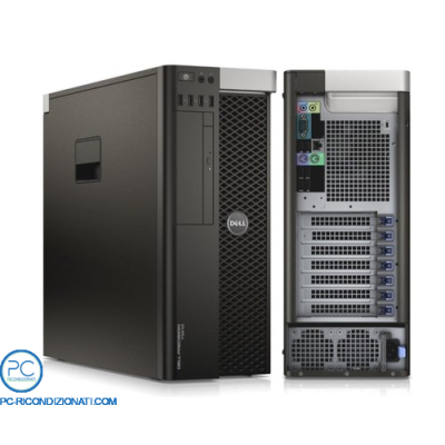 WORKSTATION RICONDIZIONATA DELL PRECISION T3610 XEON E5-1620 V2 RAM 16GB SSD 120GB + HDD 1TB FREEDOS NVIDIA QUADRO K2000 2GB GRADO A