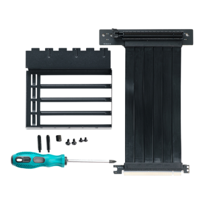 Bracket PCI Verticale + Estensione cavo per posizionamento VGA verticale su case VERTIBRA e MAJES