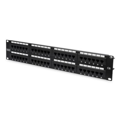PATCH PANEL 48 PORTE NON SCHERMATO UTP CAT.6 8 POLI RACK 19 2 UNIT?