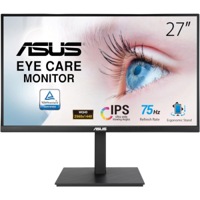 MONITOR RICONDIZIONATO ASUS VA27AQSB 27 2560x1440 - DISPLAYPORT. HDMI - CAVO VIDEO NON INCLUSO - GRADO B+