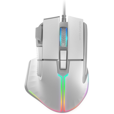 Mars Gaming MM-XT. Mouse Gaming RGB. Design Ergonomico con Poggiapollice. Sensore Ottico 12800DPI. 9 Pulsanti Configurabili. Switchs Huano. Controllo Software. Compatibilit?