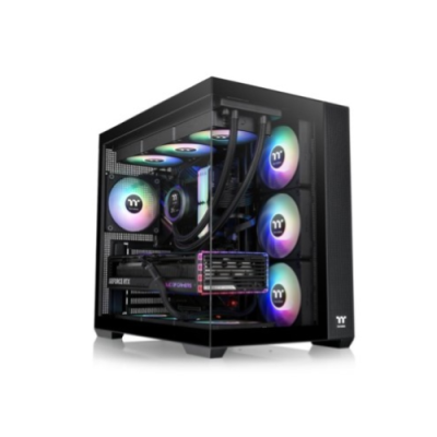 THERMALTAKE CASE M.TOWER VIEW 380TG ARGB BLACK TG 4xARGB Fan