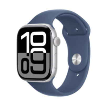 WATCH 10 46MM GPS ALLUMIN.SILVER BLU SPORT BAND M/L