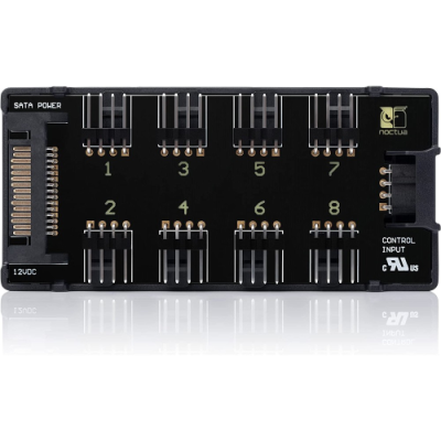 Noctua NA-FH1. Hub Ventola a 8 Canali per Un Massimo di Otto Ventole PWM a 4 Pin o a 3 Pin Basate su 12V o 5V