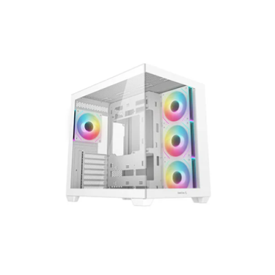 DEEPCOOL CASE MID TOWER CG530 WH 4F WHITE 2*TG 4x120 PWM+ARGB FAN