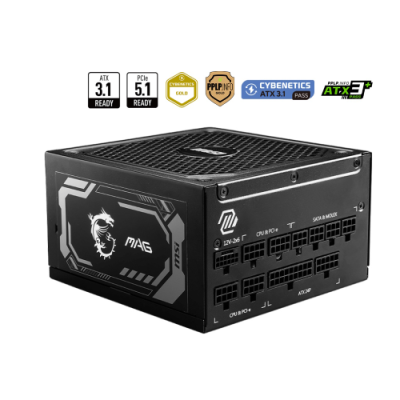 MSI ALIMENTATORE MAG A1000GL PCIE5. EU. 1000W. FULLY-MODULAR. 80 PLUS