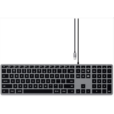 TASTIERA SLIM USB-C W3 - SPACE GRAY - ITA X APPLE