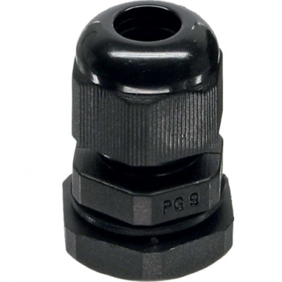 InLine Passacavo IP68 con controdado PG 7. Nylon. 3.5-6mm. nero. 10pz