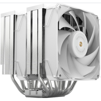 MARSGAMING MCPU-XU9. Dissipatore CPU. TDP 400W. 2 FAN FDB. 9 Heatpipe BPH ULTRA. Multisocket White