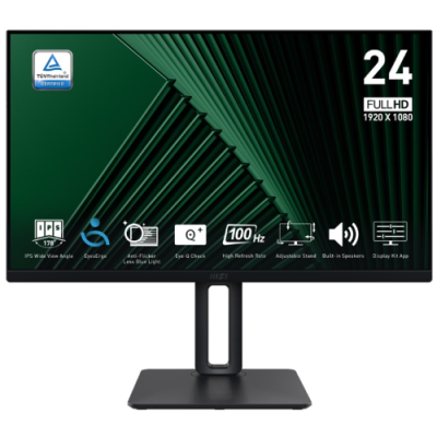 MSI MONITOR 23.8 LED IPS 16:9 FHD 1MS 100Hz. DP/HDMI. PIVOT. MULTIMEDIALE