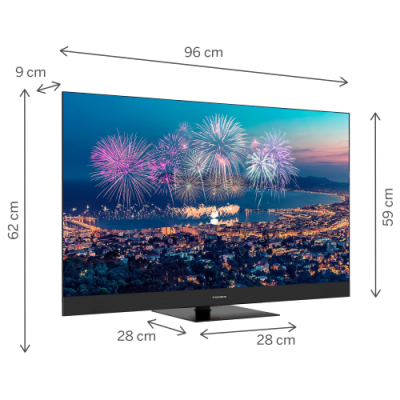 TV 55 THOMSON UHD SMART 4K QLED PIEE GOOGLE TV FRONT SPEAKER