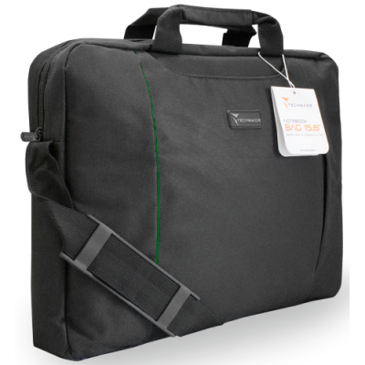 BORSA NB 15.6 NERO CON DETTAGLIO V ERDE TECHMADE