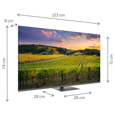 TV 55 THOMSON UHD SMART 4K QLED T2/C2S2 GOOGLE TV PIEDE