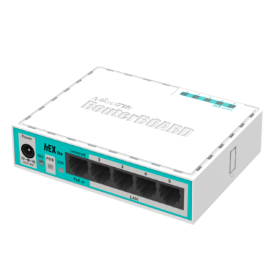 ROUTER MIKROTIK 5P ETHERNET 64GB RB750R2-HEX LITE